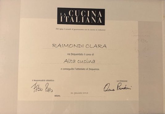 Diploma La Cucina Italiana